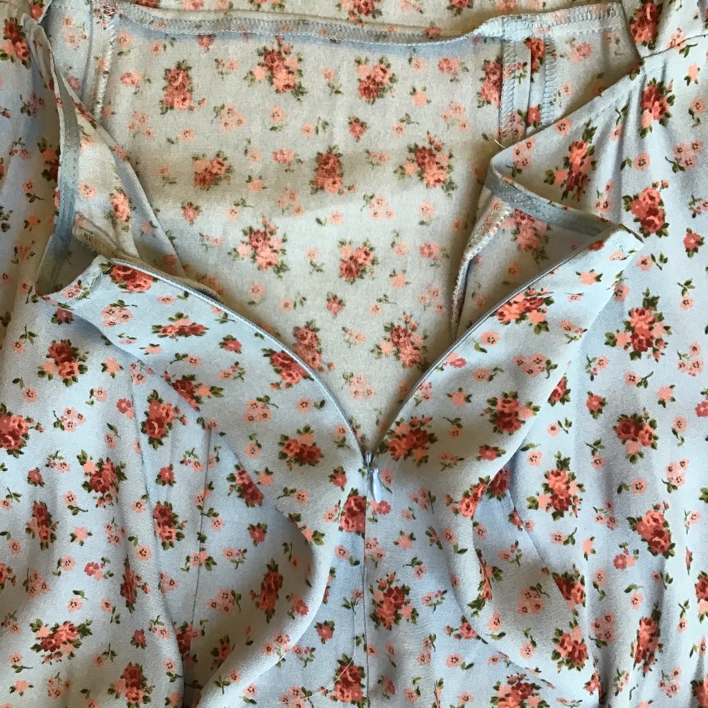 Reformation floral cap sleeve maxi dress back cuto - Picture 12 of 12
